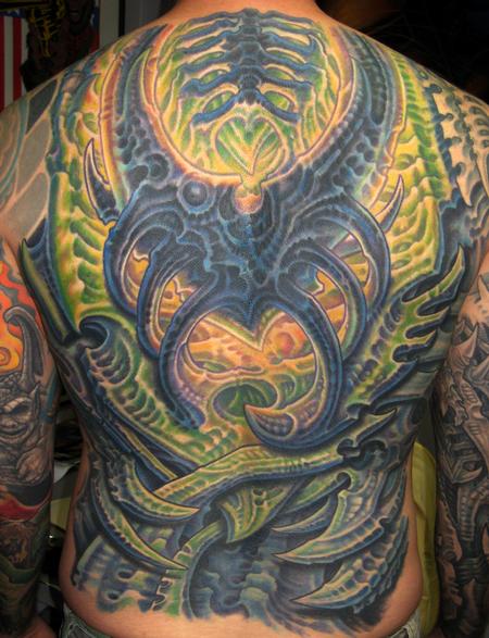 Tattoos - Biomech Back Piece - 117180